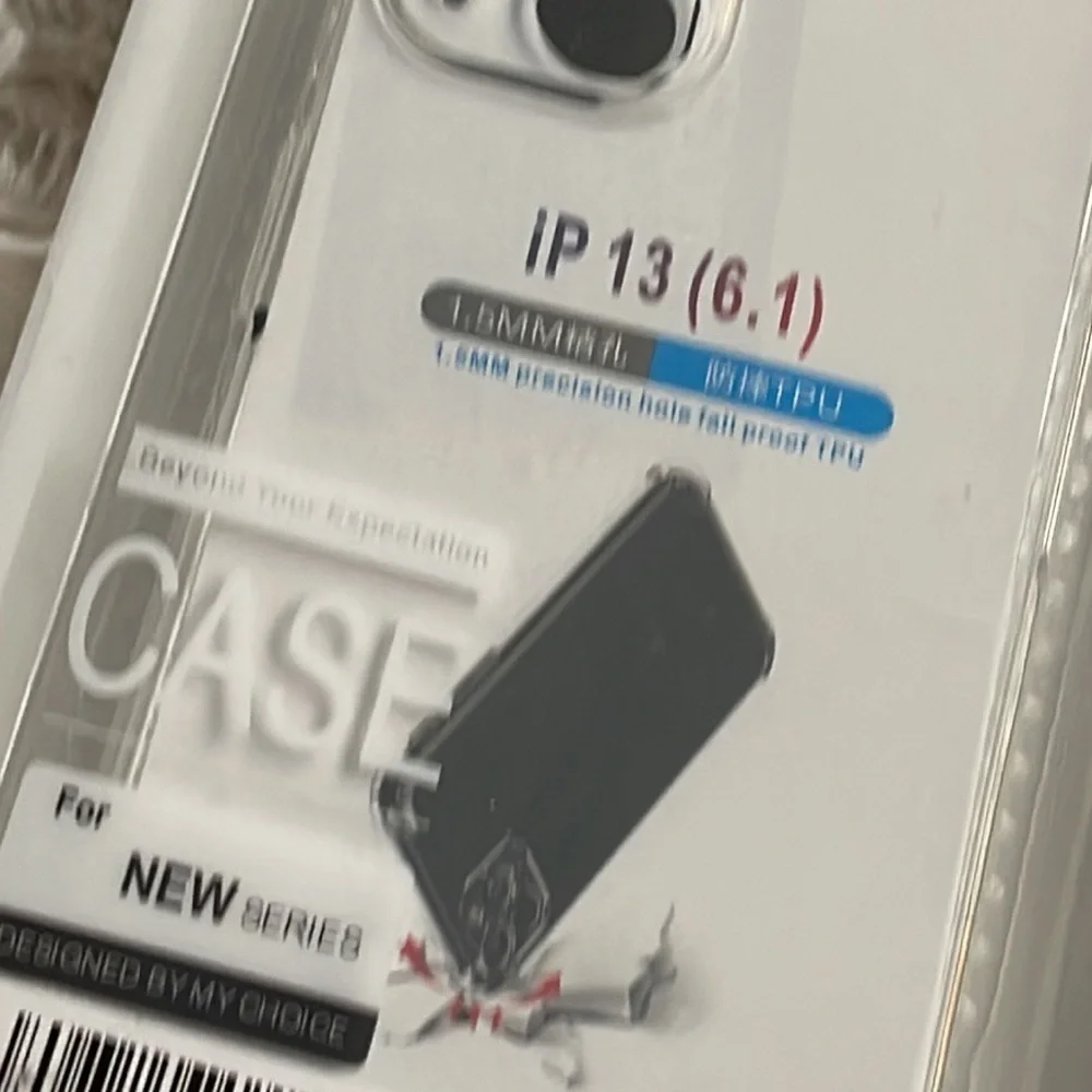 New clear phone case for iPhone 13